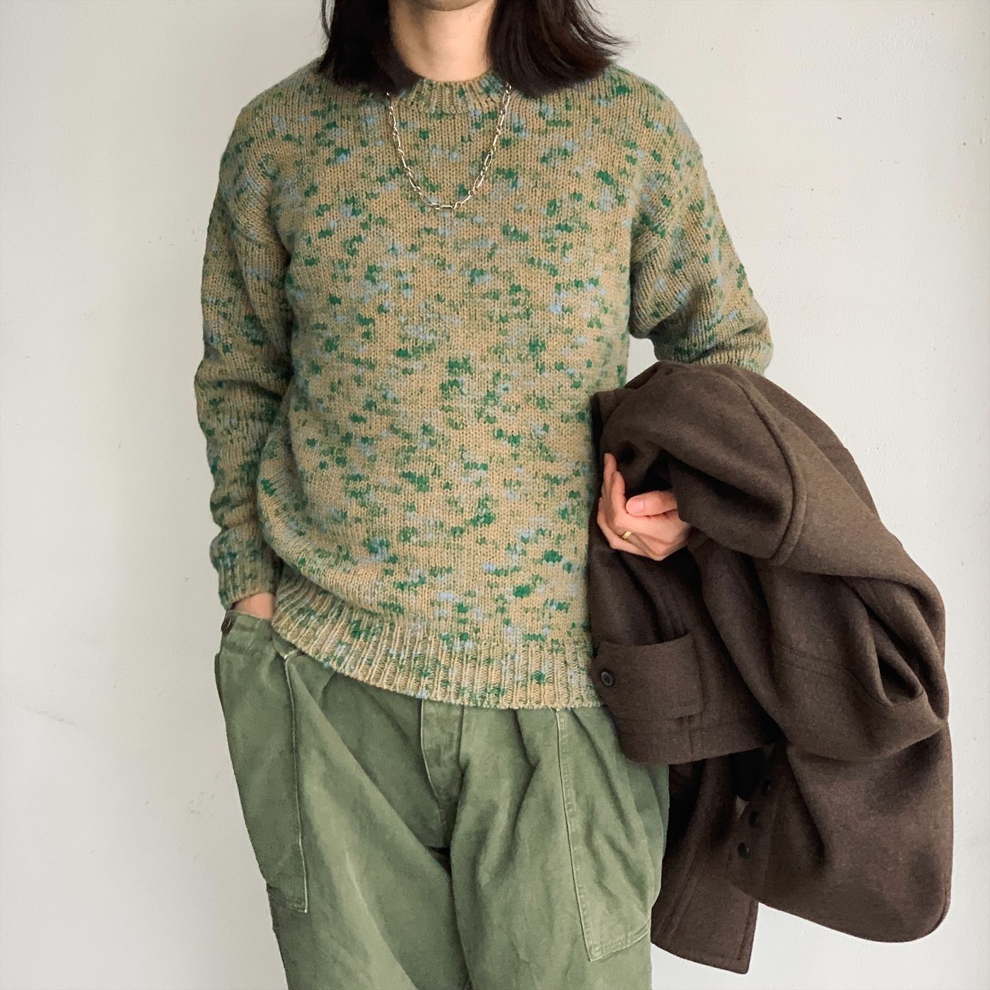AURALEE】 WOOL MIX COLOR SLUB YARN KNIT P/O A22AP01MS – ONENESS AURALEE】 WOOL MIX COLOR SLUB YARN KNIT P/O A22AP01MS – ONENESS
