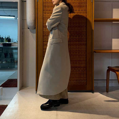 【AURALEE】 LIGHT MELTON CHESTERFIELD COAT