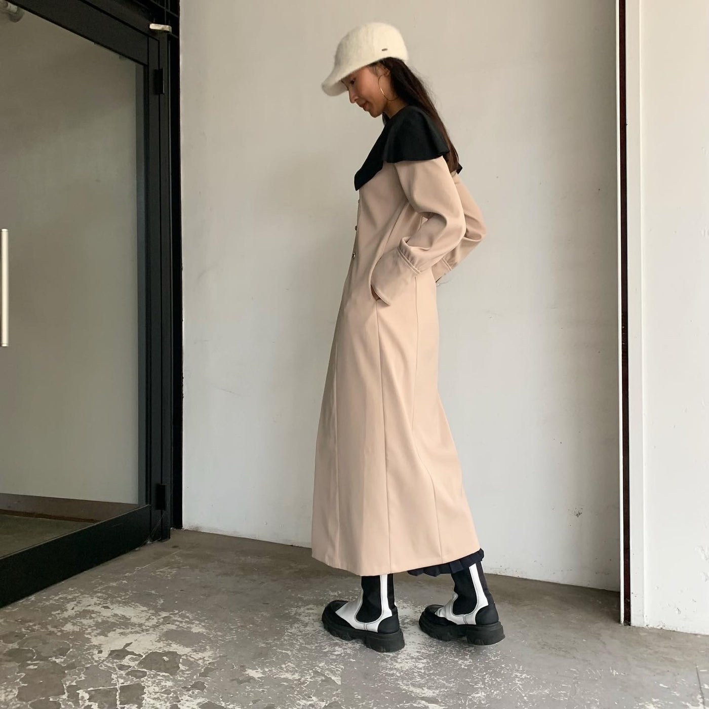 【USED】KISHIDAMIKI coat dress