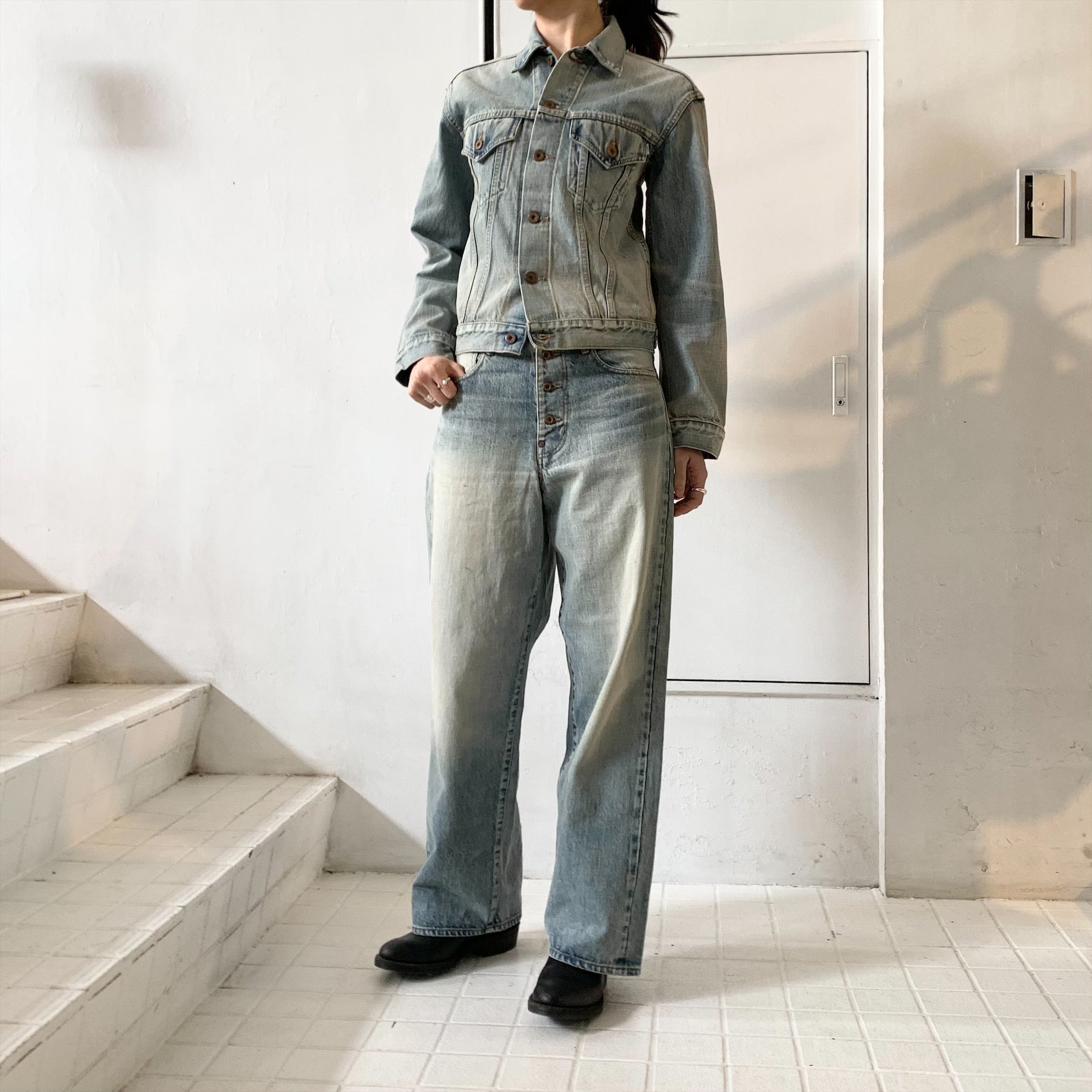 メンズ 新品未使用品 SUGARHILL 23SS FADED DENIM PANTS