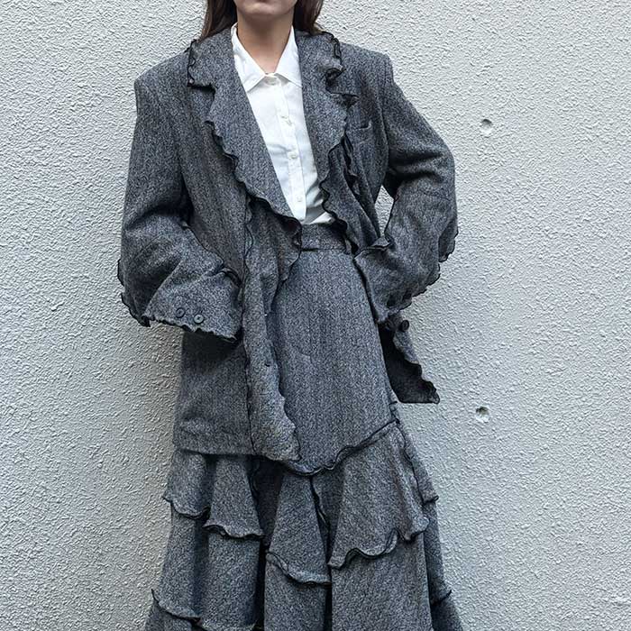 【FUMIE TANAKA】 frill jk / frill sk / ball sh