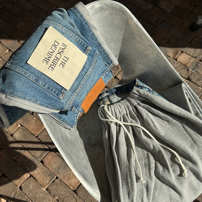 【INSCRIRE】 Hybride Sweat Denim Pants