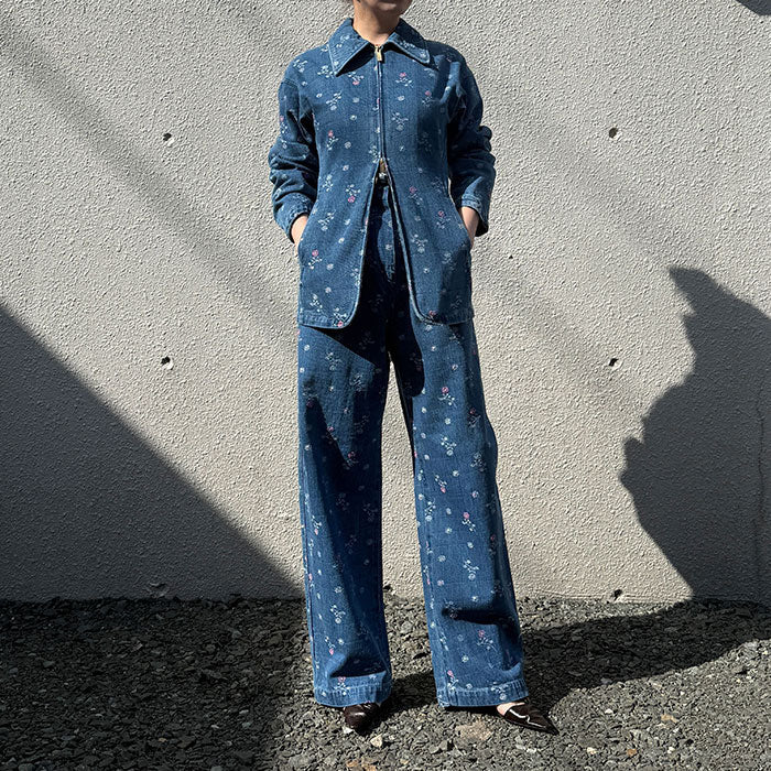 michi gogo様　ジャケット Mame Kurogouchi】 Floral Jacquard Denim JacketFloral Jacquard High
