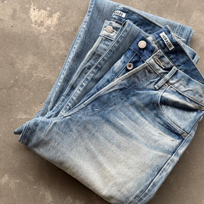 【AURALEE】 SELVEDGE FADED HEAVY DENIM PANTS
