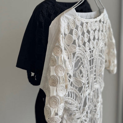 【mukasa】 Mandala Embroidery Tops