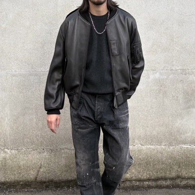 【HERILL】Lambnaked L2B　Duck Painter pants　Styling.