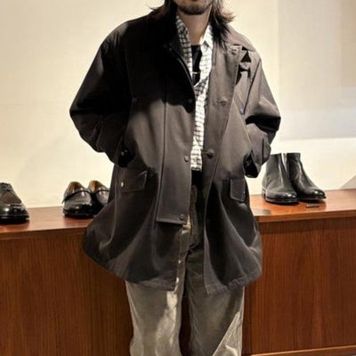 【ULTERIOR】 WASHED VINTAGE TWILL MIL-COAT