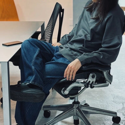 【Graphpaper】  Hard Terry Crew Neck Sweat GM253-70195B
