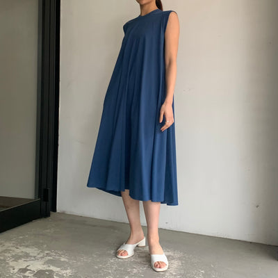 【ATON】SUVIN AIR SPINNING 18/- FLARED DRESS