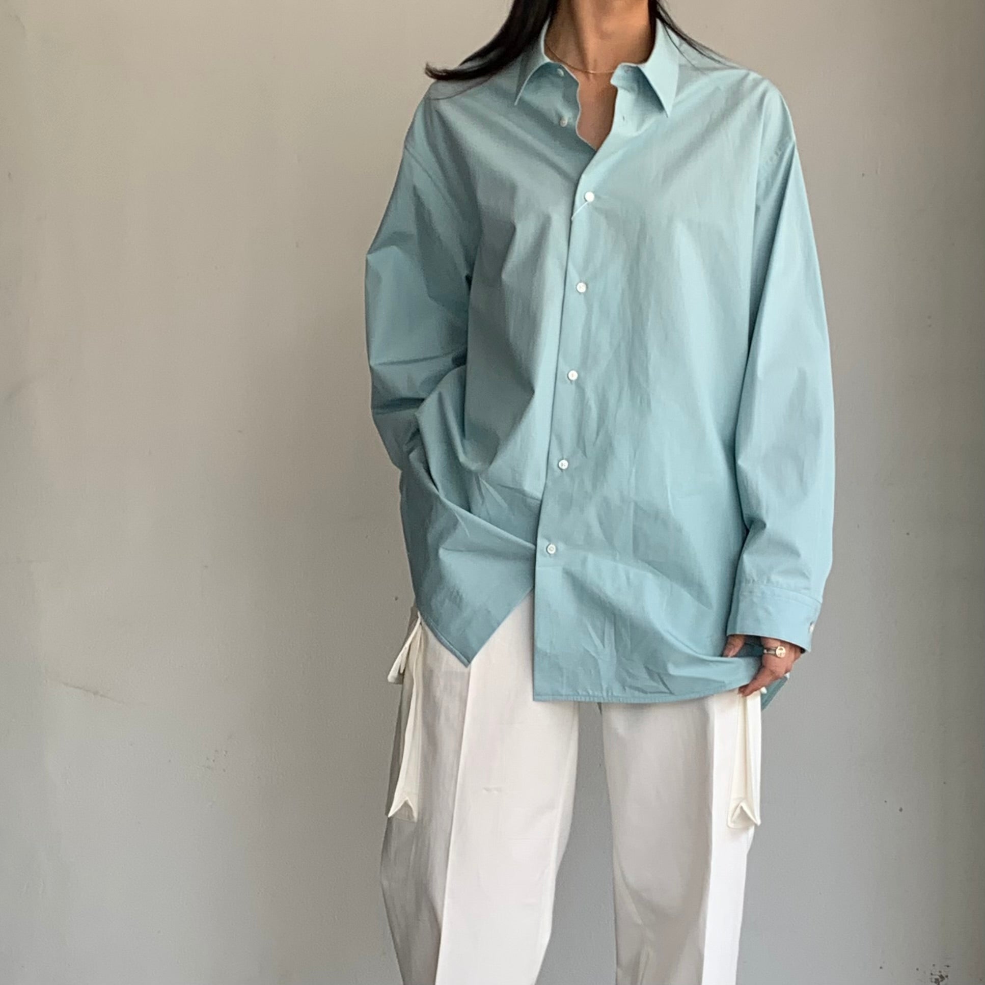 シャツ AUBETT CLEAR HEAVY BROAD OVERSIZED SHIRT AUBETT】クリアヘビーブロードオーバーシャツ – ONENESS ONLINE STORE