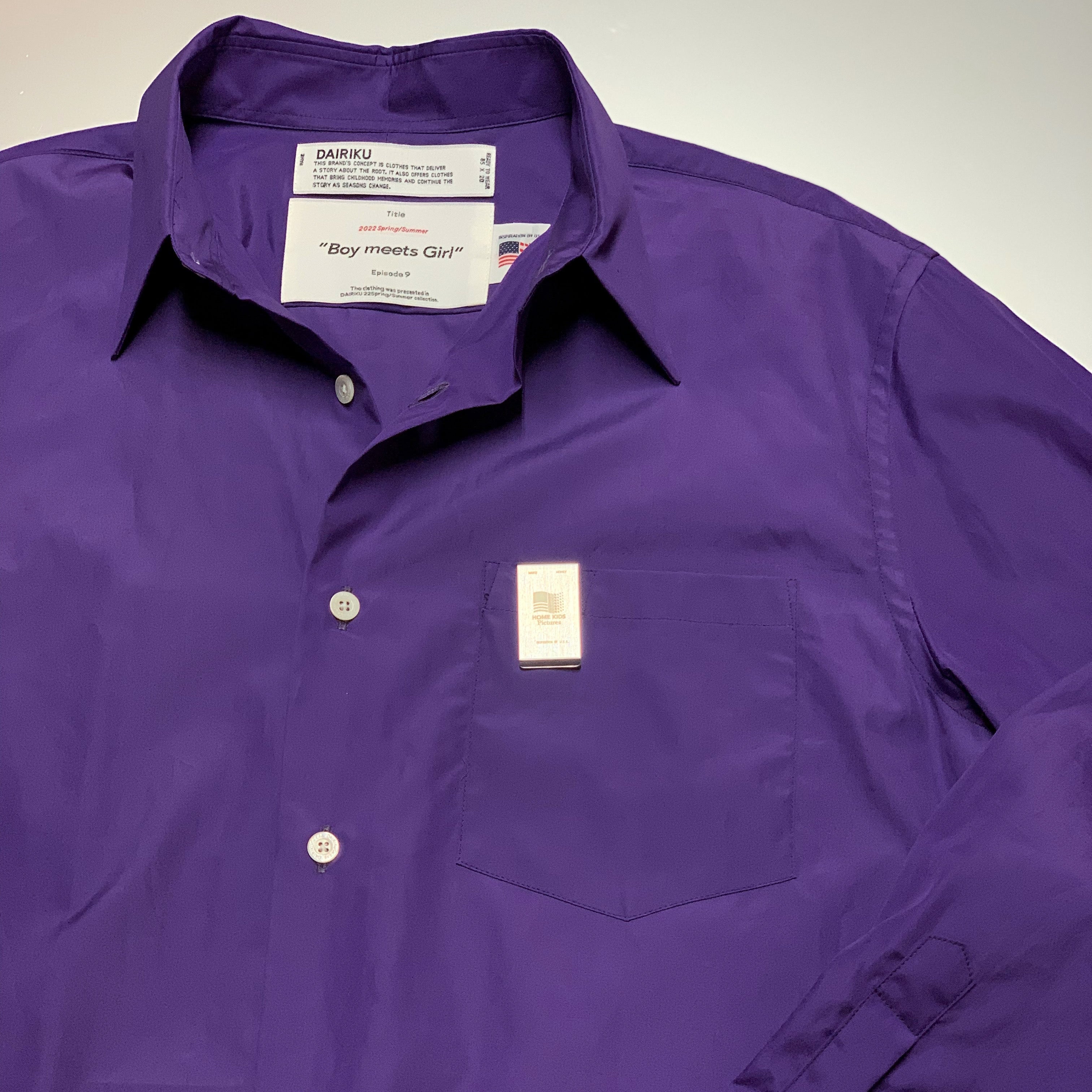 シャツ DAIRIKU/H-S Dress Shirt with Money Clip DAIRIKU】L-S Dress Shirt with Money Clip – ONENESS ONLINE STORE