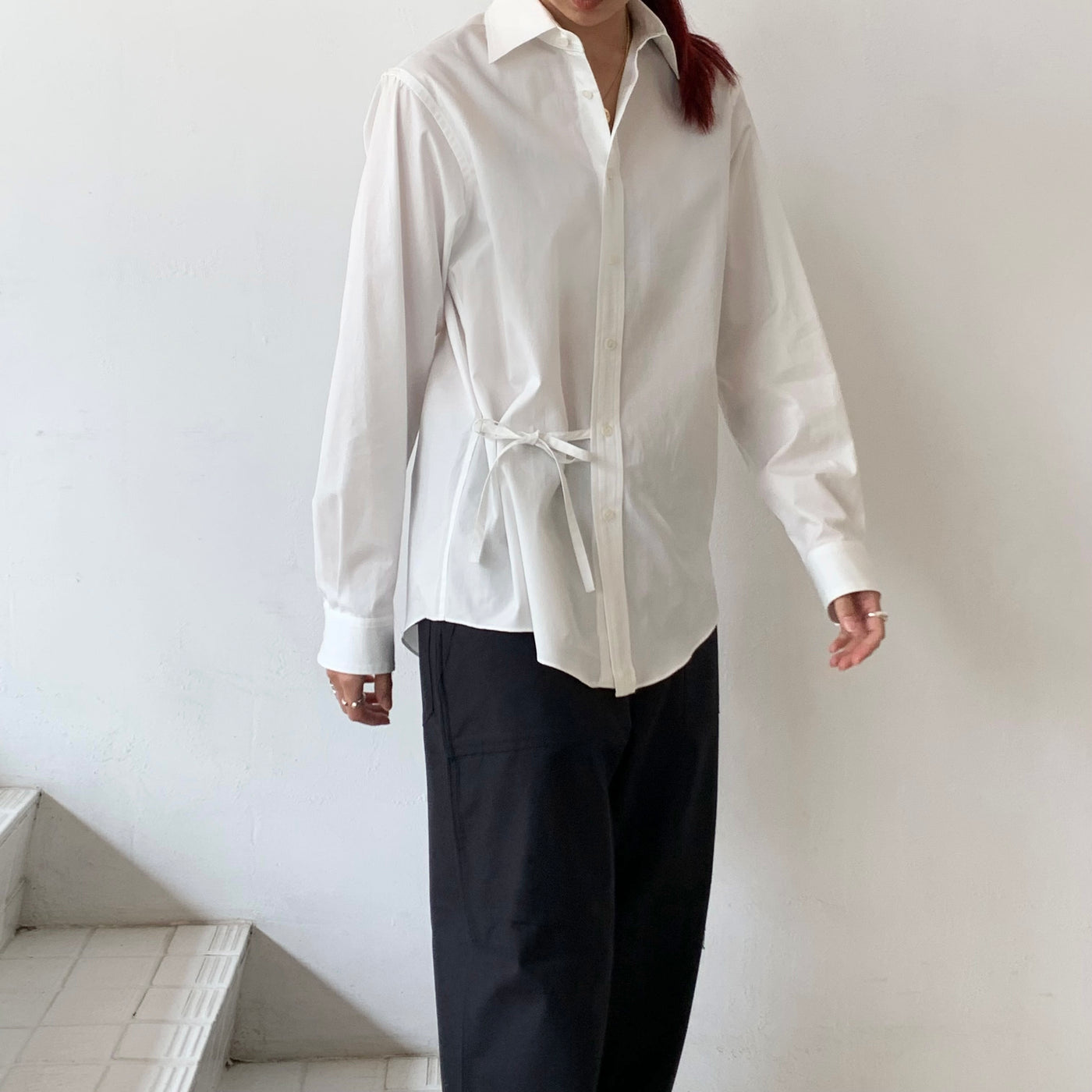 SOSHIOTSUKI/KIMONO BREASTED SHIRTS/46/シルク/ブラック/SBRSSH01 ...