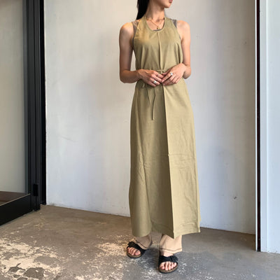 【Baserange】APRON DRESS WILD SILK