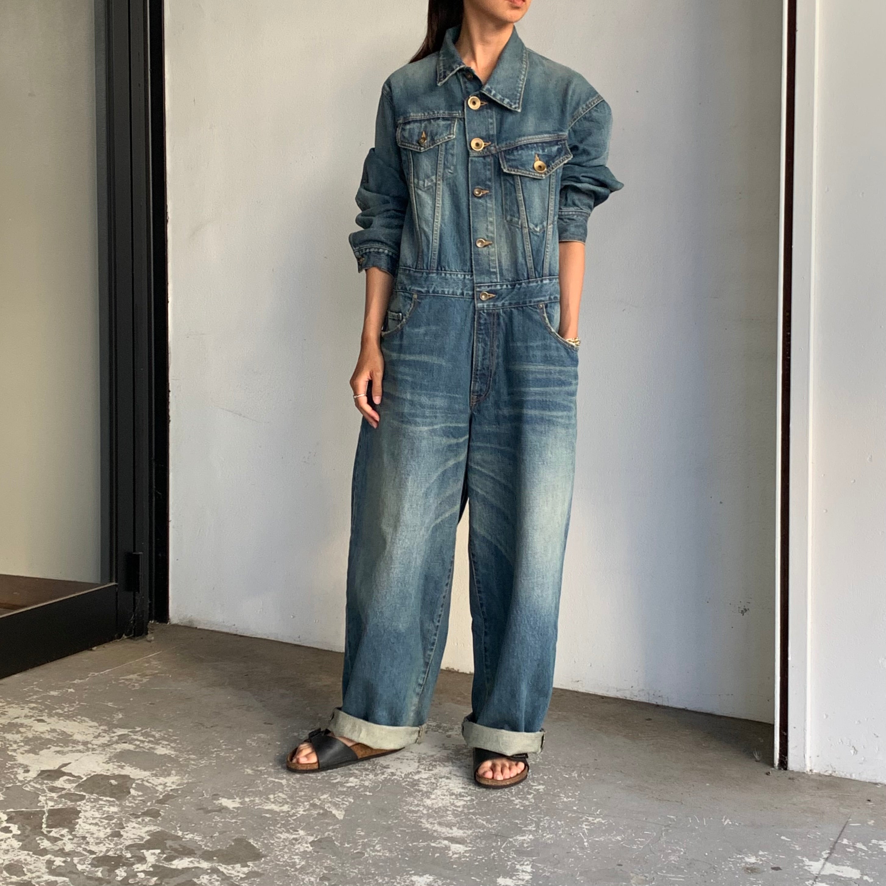 NEGATIVE DENIM デニムジャンプスーツ ZARA - デニム ジャンプスーツの通販 by おまとめ割承ります