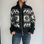 【M A S U】 ZIP-UP TWINKLE COWICHAN CARDIGAN