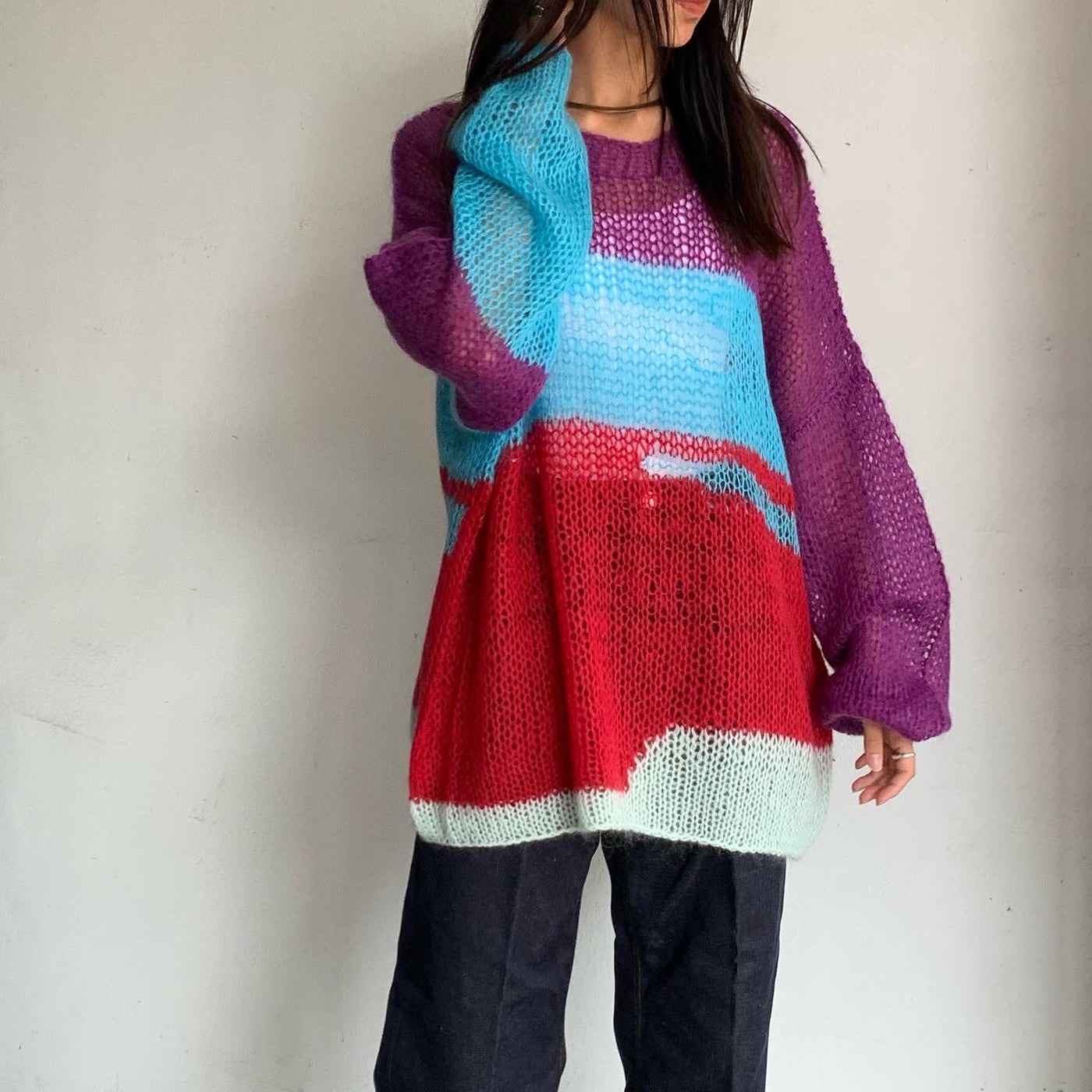 DAIRIKU ´PUNKS´Mohair Pullover Knit-