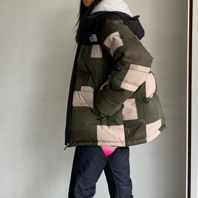 【eYe JUNYA WATANABE MAN】 ナイロンリップストップ×エステルリップストップ×ナイロンタッサー THE NORTH FACE Wネームダウンジャケット