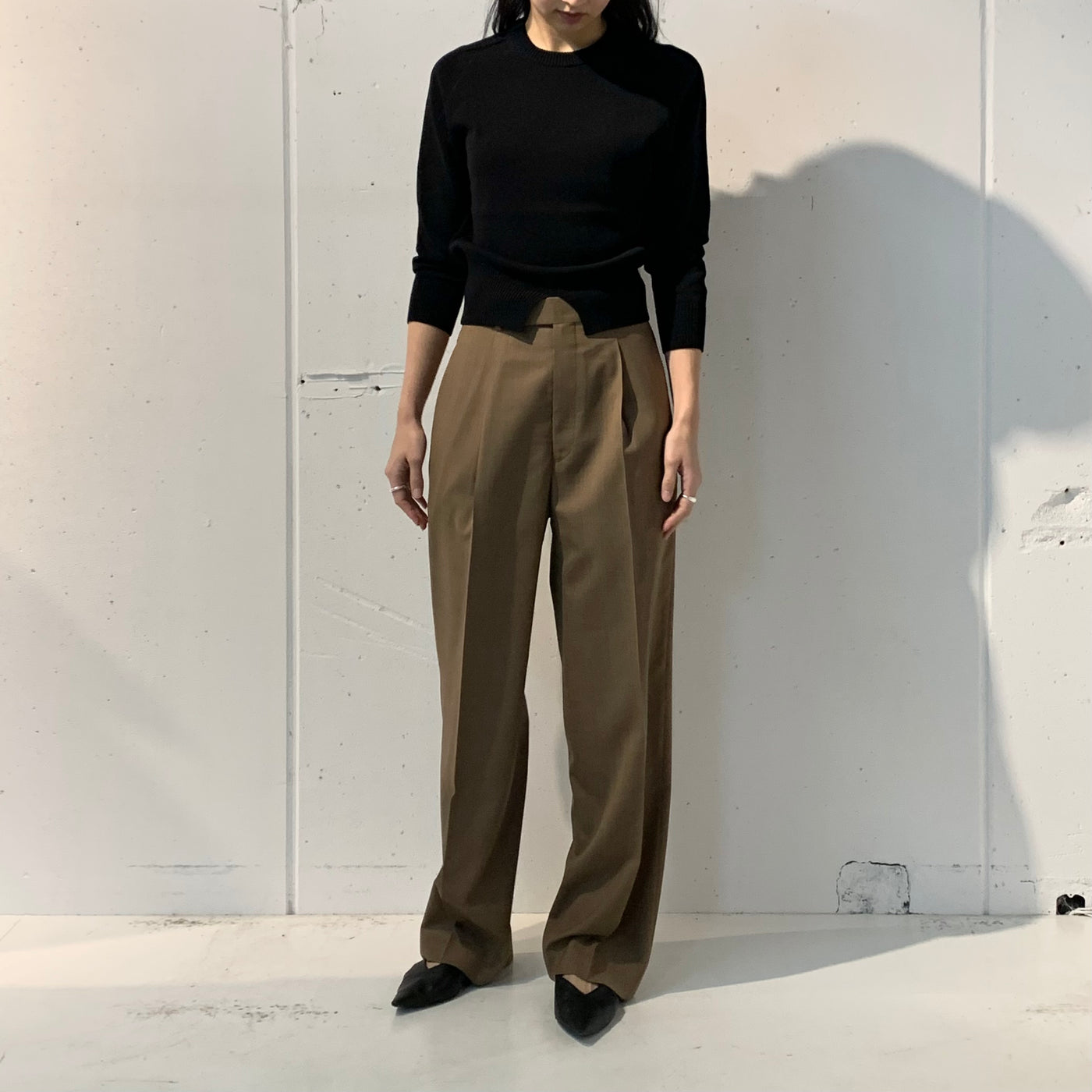 【JUN MIKAMI】クルーネックPO / 【AURALEE】SUPER FINE TROPICAL WOOL SLACKS