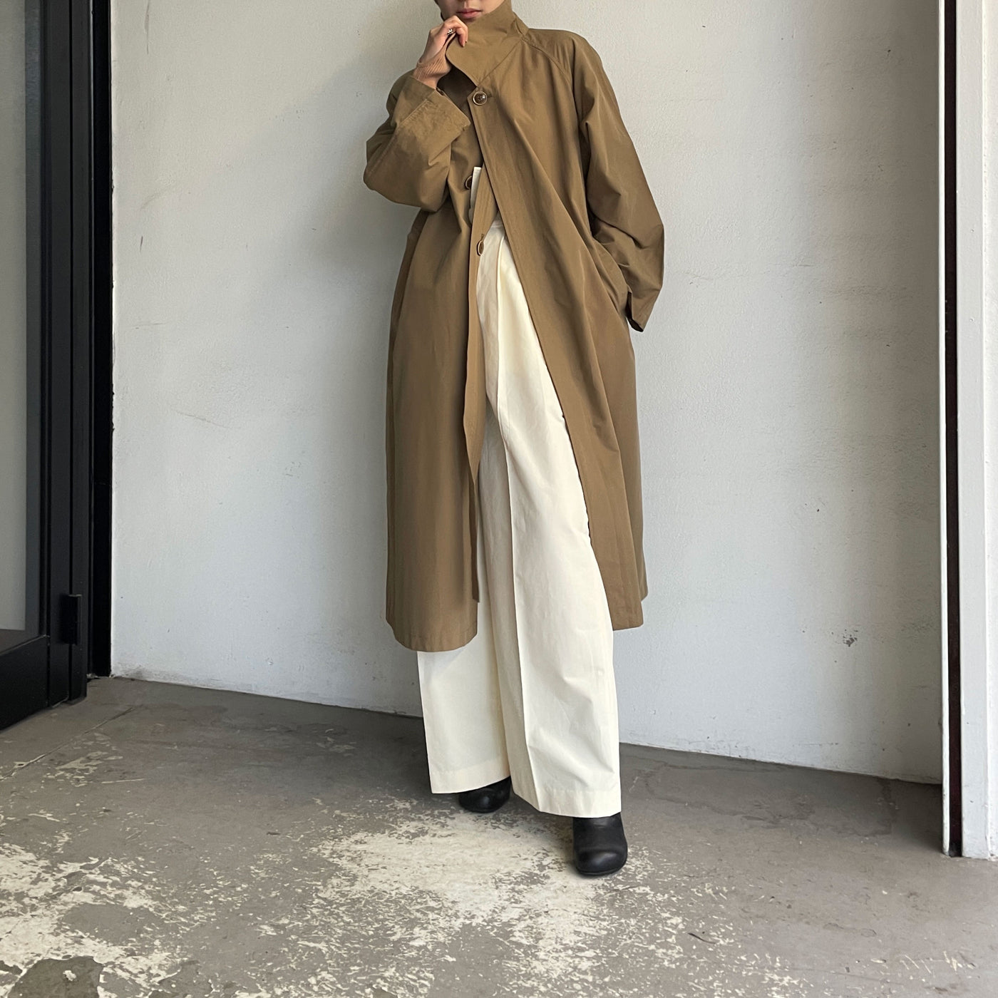 Iirot Stand Fall Collar Coat スタンドカラーコート - チェスターコート