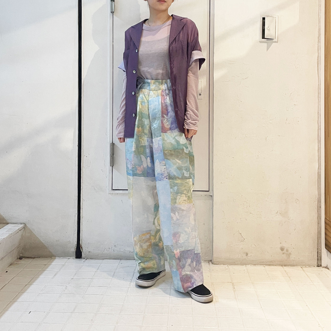 【TANAKA】 SOUTHERN FRENCH SHIRT・THE WIDE EASY TROUSERS<br>【Baserange】LONG SLEEVE TEE