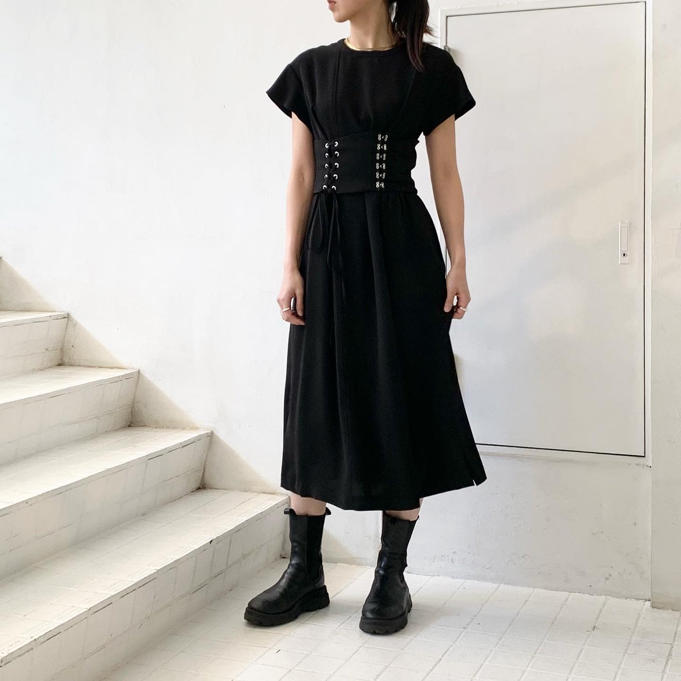 【AKIKOAOKI】 corset dress 01