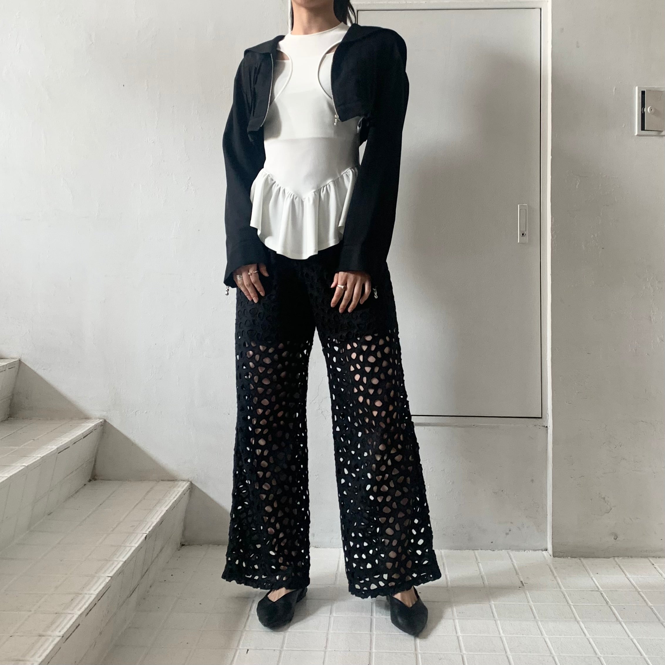 FETICO】SAILOR COLLAR JACKET / LAYERED JERSEY TOP – ONENESS ONLINE