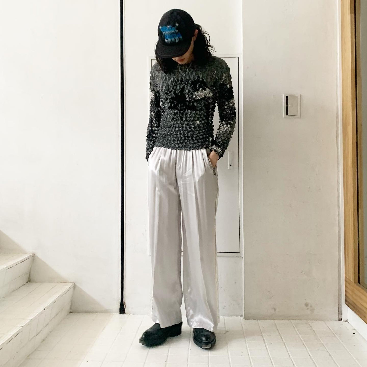 M A S U】 POPCORN SWEATSHIRT MMSS-CS0123 / SUKA PANTS MMSS-PT1423 / BR –  ONENESS ONLINE STORE