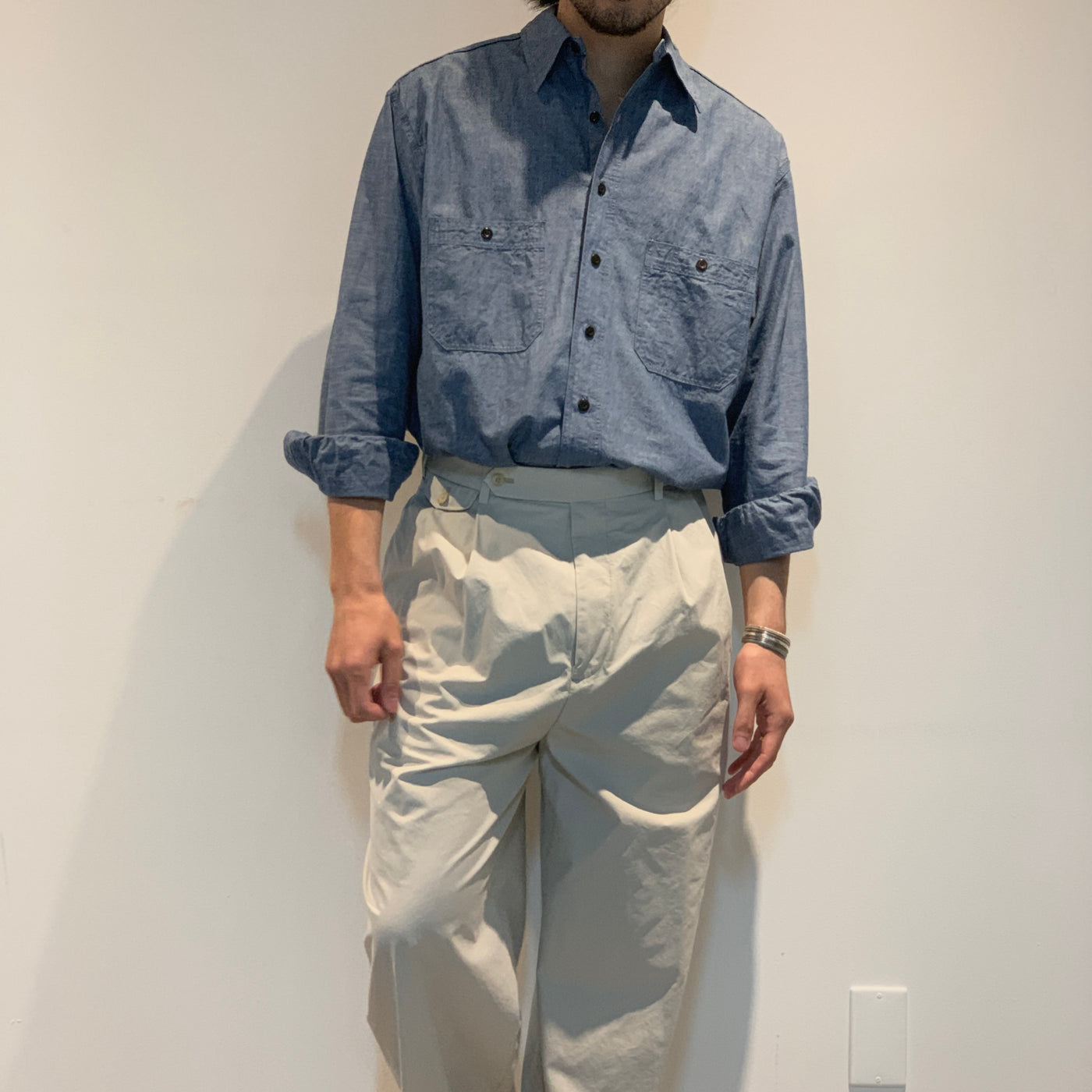 A.PRESSE】 BB Washed Chambray Shirt 23AAP-02-09M – ONENESS ONLINE