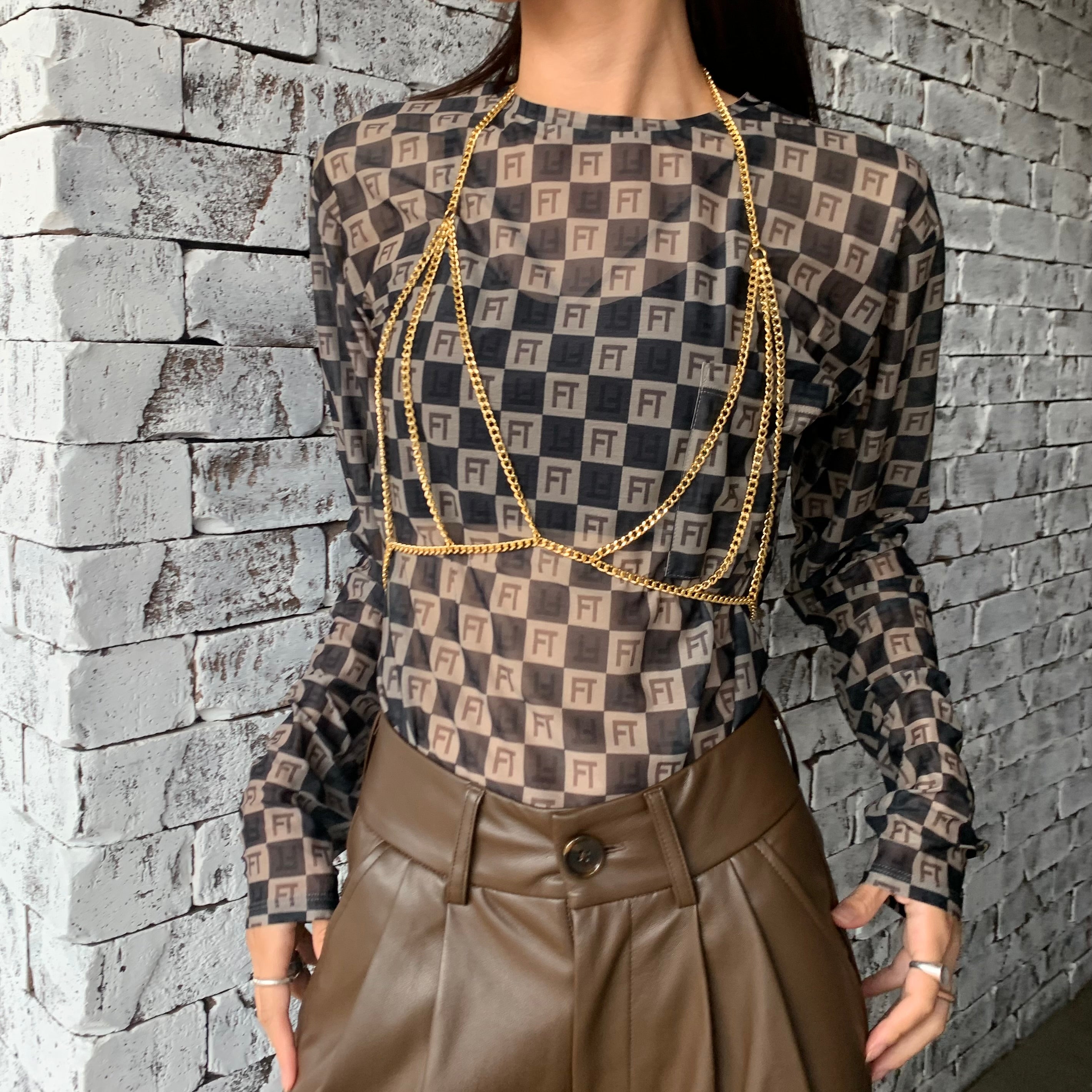 FUMIE TANAKA】 chain bra – ONENESS ONLINE STORE