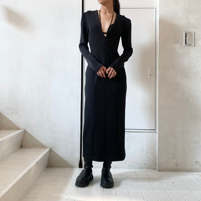 【FETICO】STRETCH JERSEY MIDI DRESS