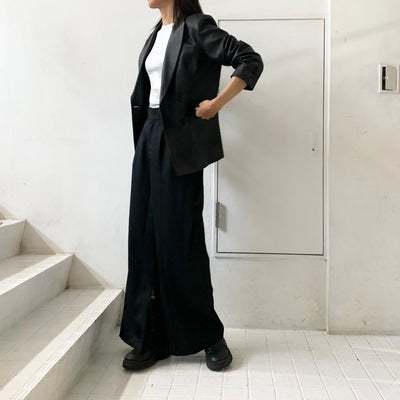 【TELOPLAN】Callum Leather Jacket  / Aoi Trousers