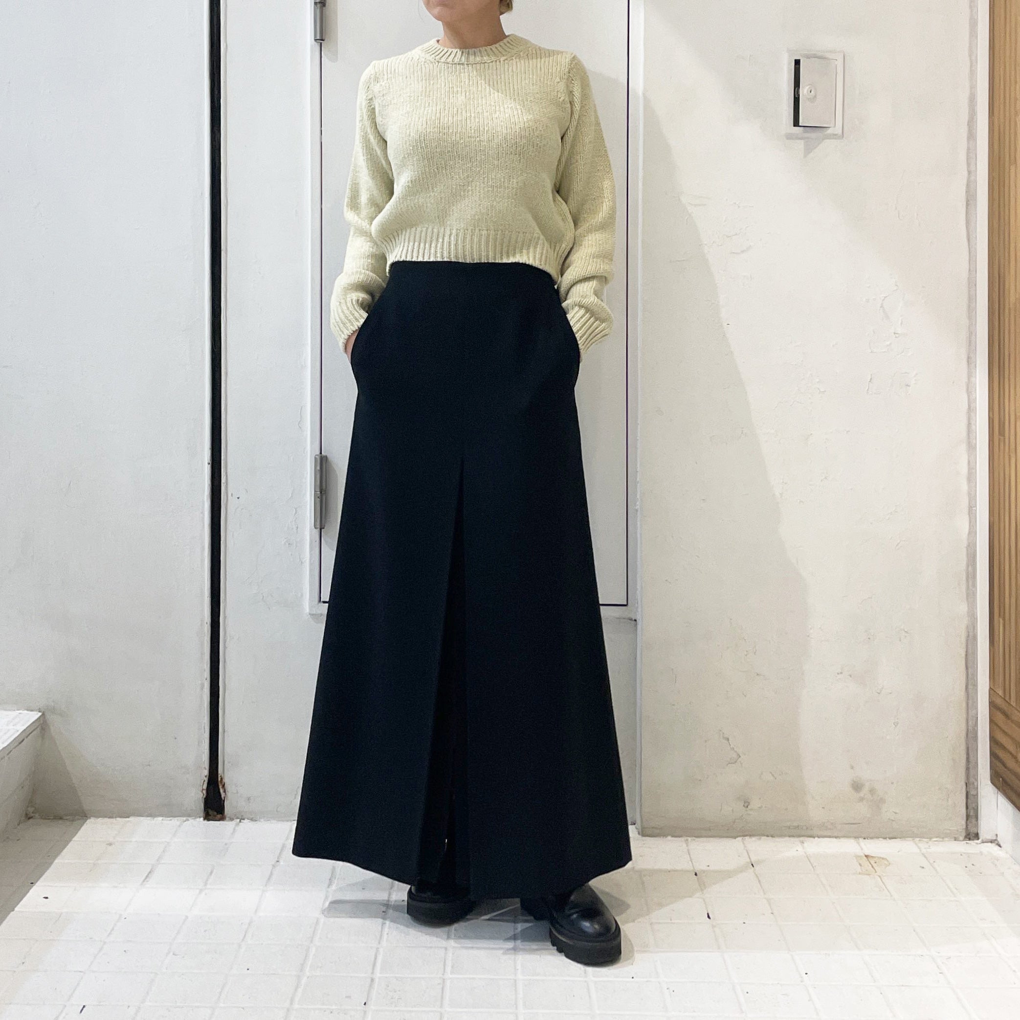 AURALEE ニットセーター SILK WOOL CAMEL MIX KNIT AURALEE】 SILK WOOL CAMEL MIX KNIT SHORT P/O – ONENESS ONLINE STORE