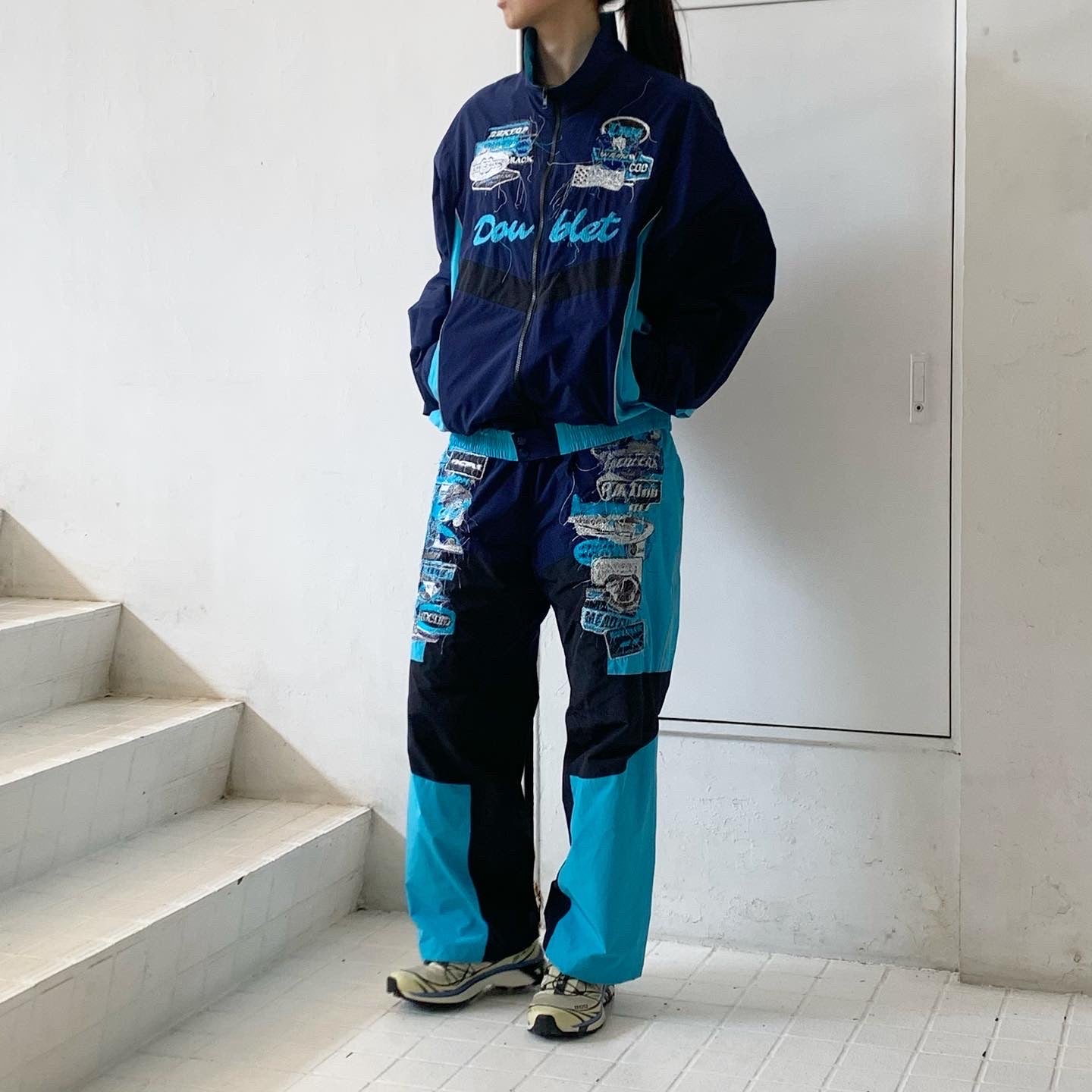 doublet】 A.I. PATCHES EMBRIDERY TRACK JACKET 24SS06BL183 / A.I.