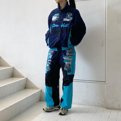【doublet】 A.I. PATCHES EMBRIDERY TRACK JACKET 24SS06BL183 / A.I. PATCHES EMBRIDERY TRACK PANTS 24SS06PT257