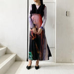 【mukasa】 Photo print jersey dress MU-0321 / 【RYU KAGA】 Bosom tulle vest 64RL02F