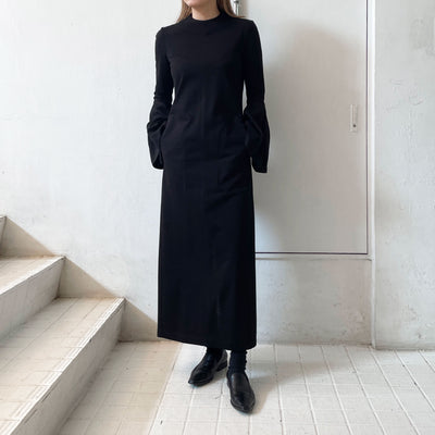 【Mame Kurogouchi】 Volume Sleeve Cotton Jersey Dress