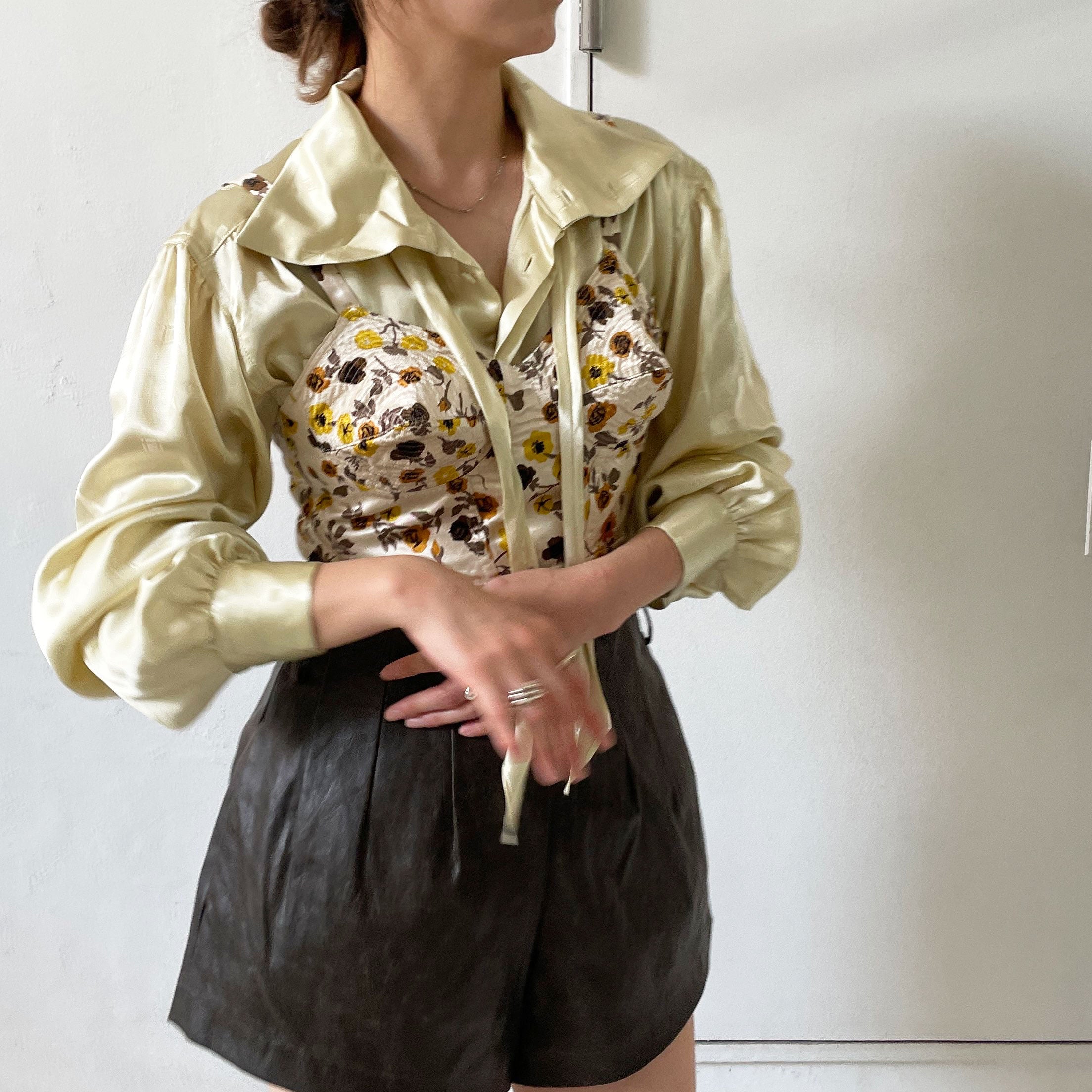 FUMIKA UCHIDA】 FLOWER PRINTED BUSTIER – ONENESS ONLINE STORE