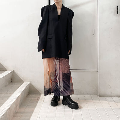 【mukasa】 SEPARATED DRESS JACKET