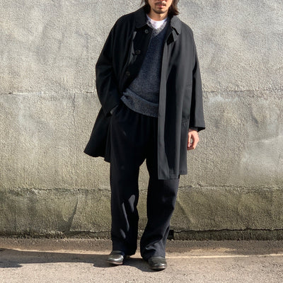 【HEUGN】  Albert Gabardine Black　COAT010