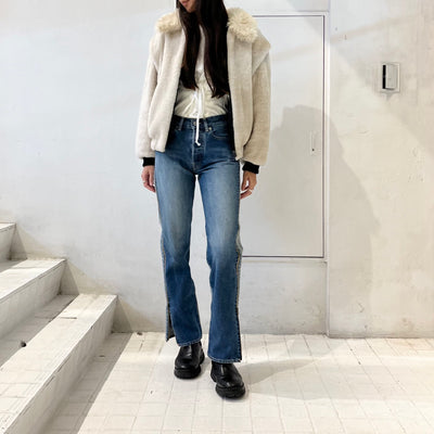 【AMOMENTO】 DETACHABLE SHEARING JUMPER