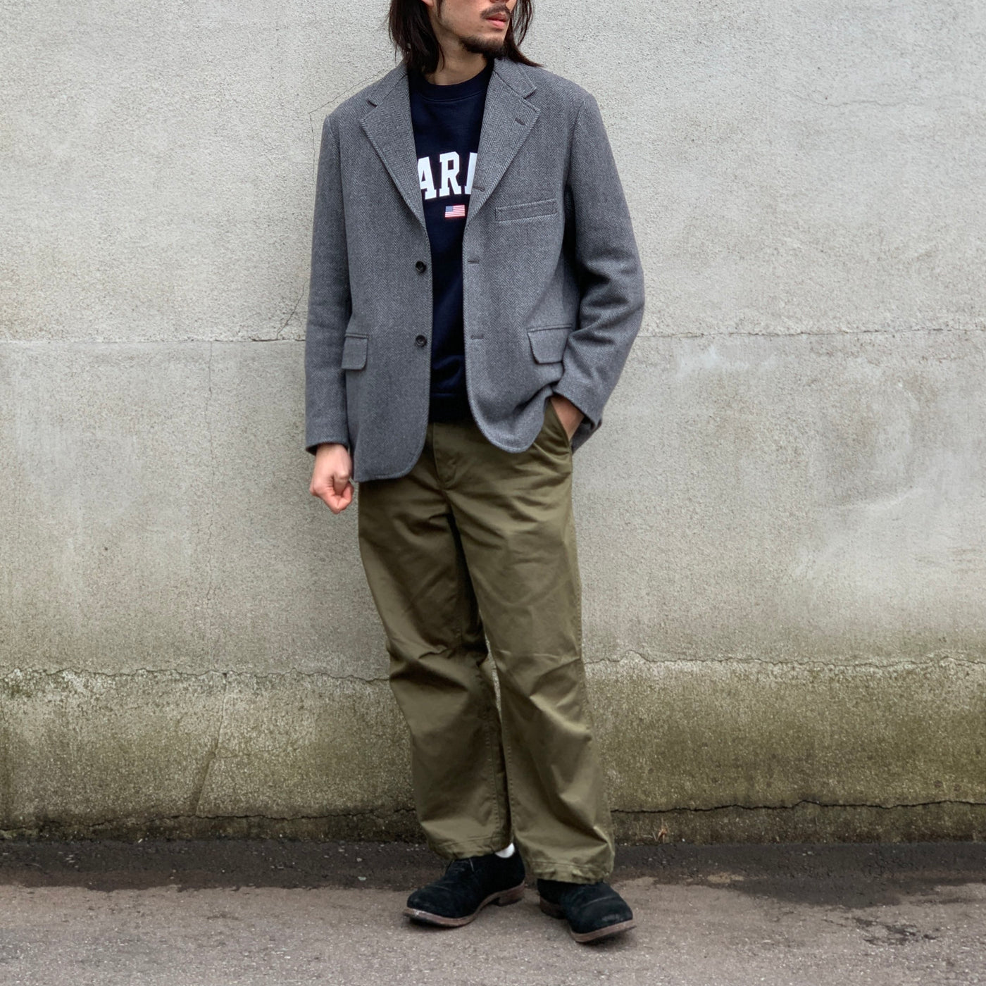 【Unlikely】  Unlikely Assembled Sports Coat Wool Tweed　U24F-16-0006