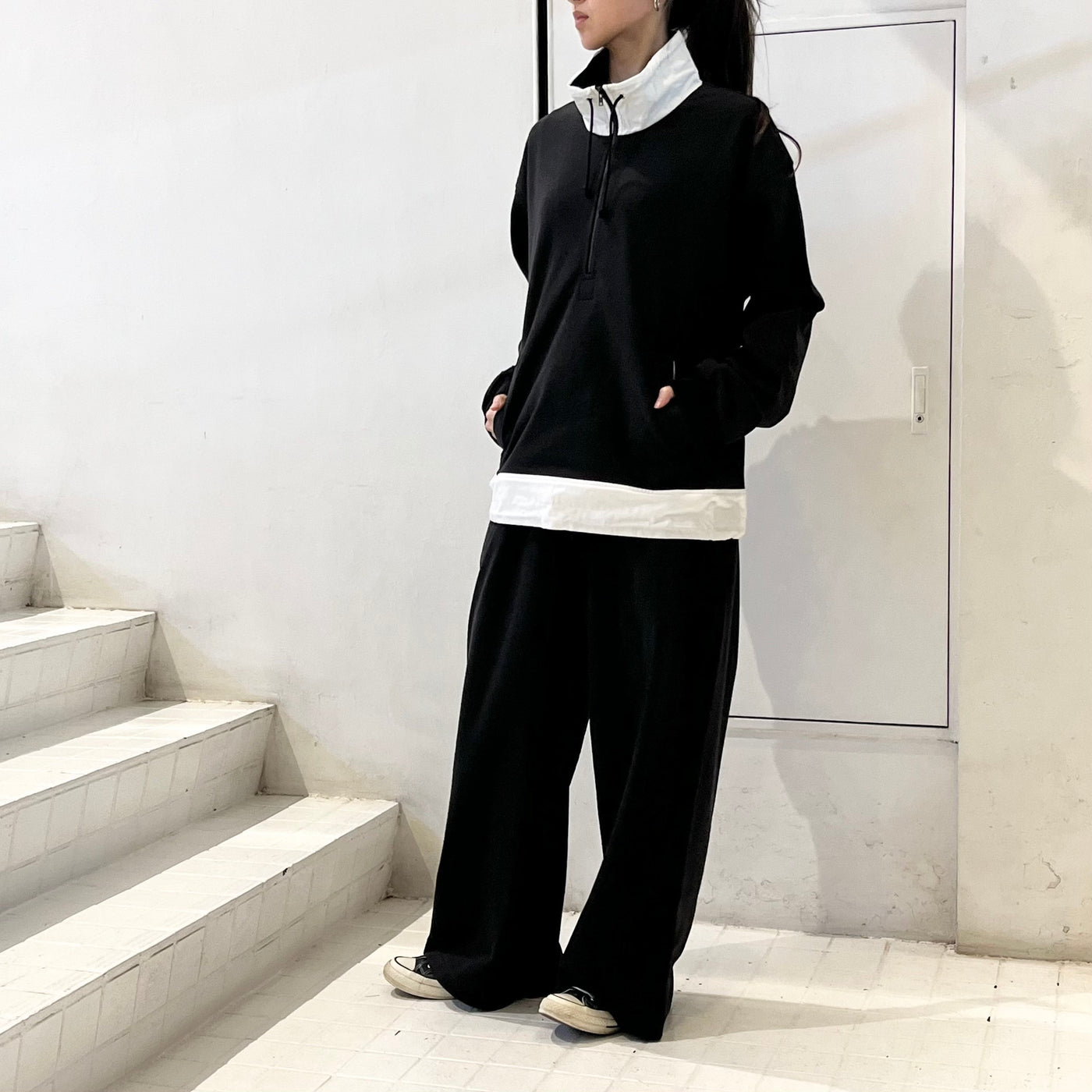 【REVERBERATE】 STAND COLLER HALF ZIPP SWEAT REV-25SS-RB27 / SWEAT PANTS REV-25SS-RB25-SP