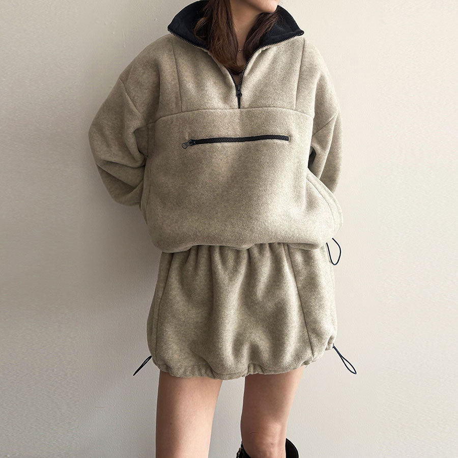 【INSCRIRE】 Fleece Loose Fit P/O