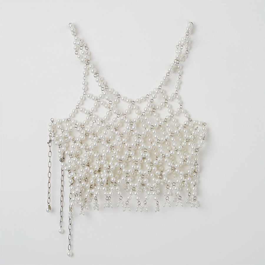 【MURRAL/ミューラル】<br>Snow cover pearl bustier <br>2320820060