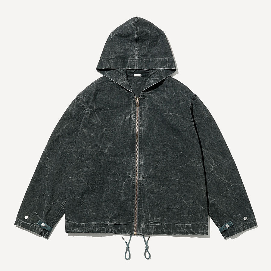 【A.PRESSE/アプレッセ】<br>Vintage US Navy Zip Hoodie <br>25AAP-01-54