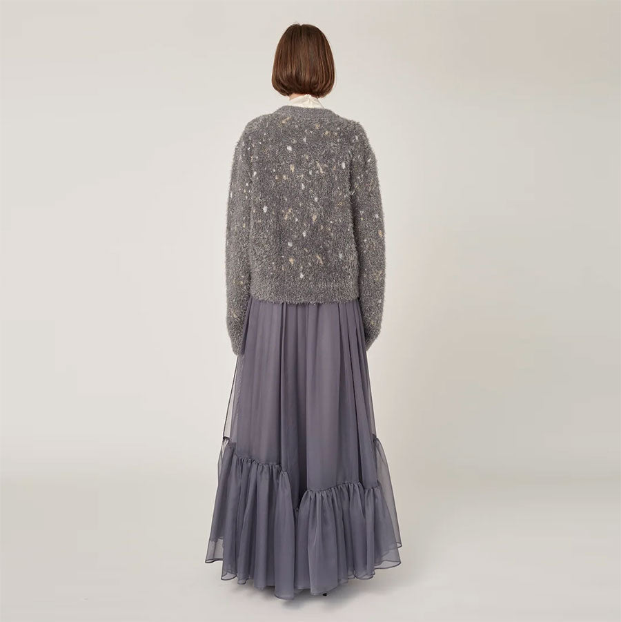 【MURRAL/ミューラル】<br>Twinkle knit cardigan <br>242-0405