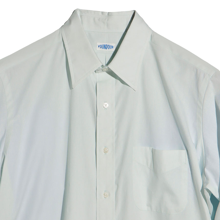 FOUNDOUR/ファウンダ】COTTON BROAD REGULAR COLLAR SHIRT 015FD261021