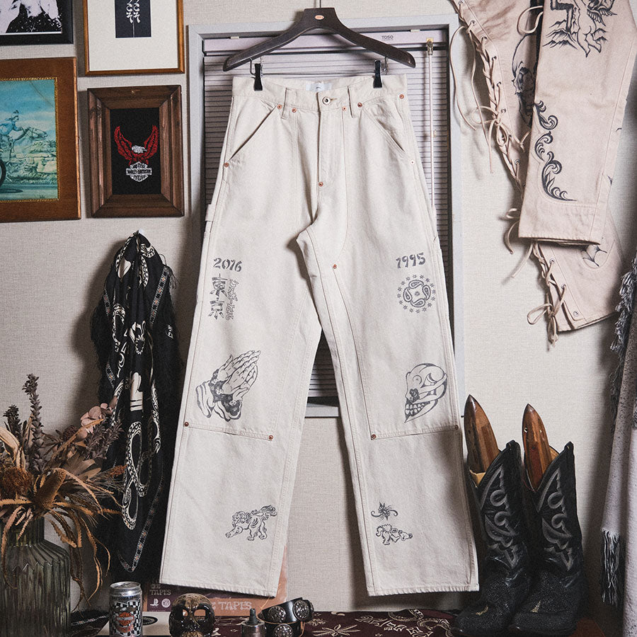 SUGARHILL/シュガーヒル】TATTOO FLASH PRINT MODERN DENIM PAINTER