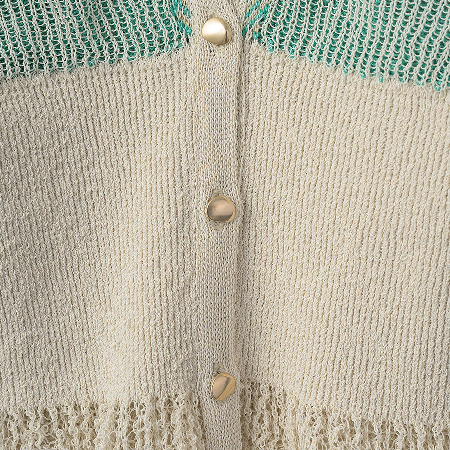 【MURRAL/ミューラル】<br>Pigment knit cardigan <br>241-0401
