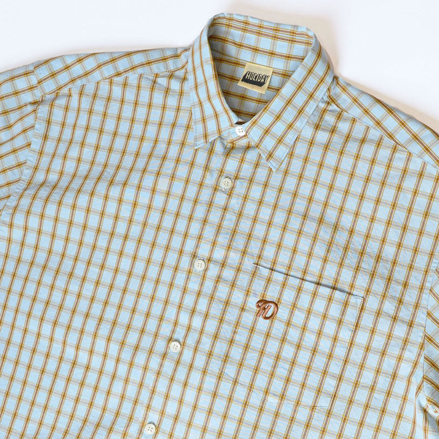 【HOLIDAY/ホリデイ】<br>WASHED CHECK BIG SHIRT <br>25102004